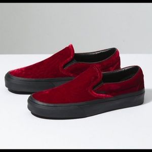 Red Velvet Van's Slip on
